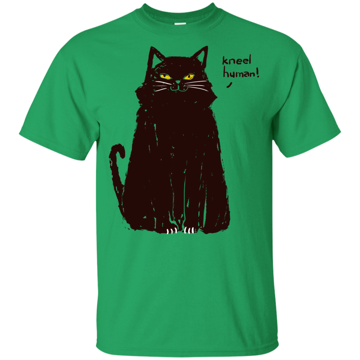 T-Shirts Irish Green / YXS Kneel Human! Youth T-Shirt