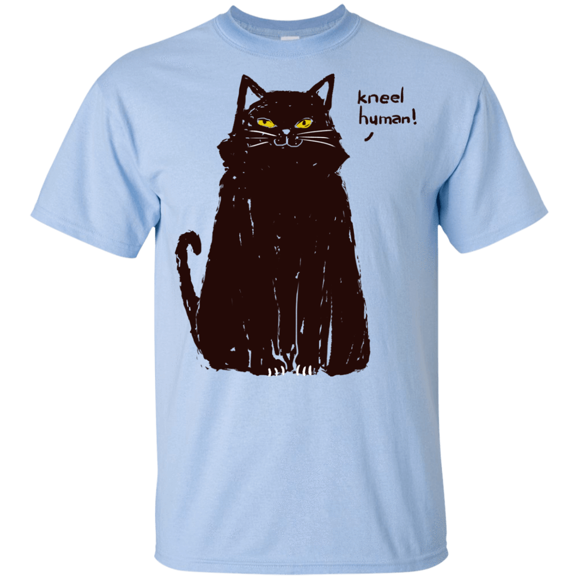 T-Shirts Light Blue / YXS Kneel Human! Youth T-Shirt