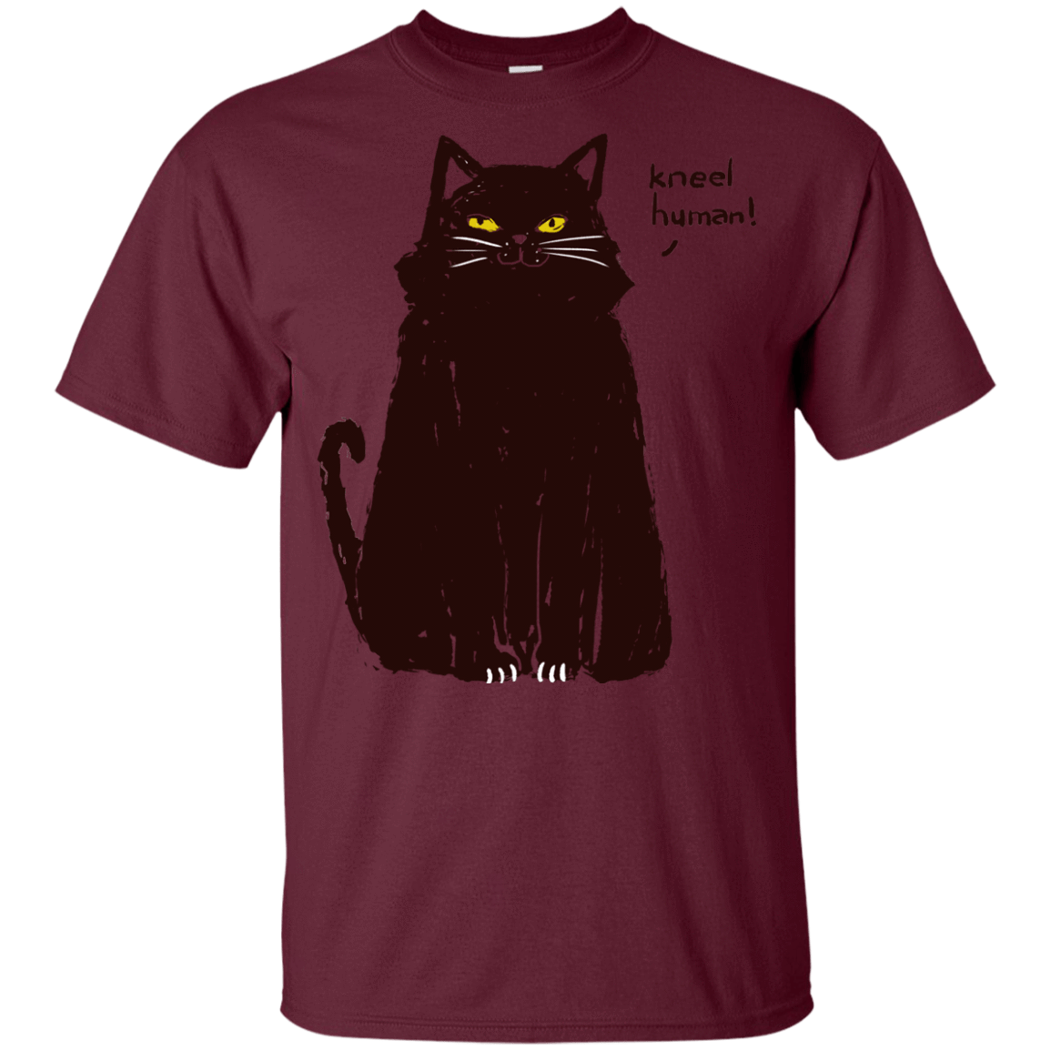 T-Shirts Maroon / YXS Kneel Human! Youth T-Shirt