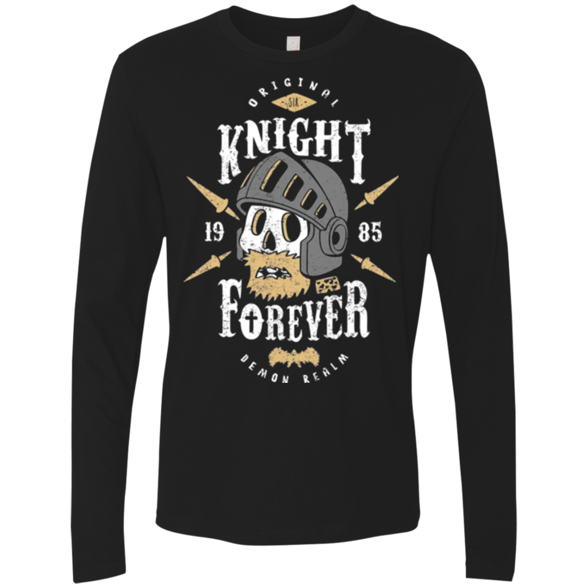 T-Shirts Black / Small Knight Forever Men's Premium Long Sleeve