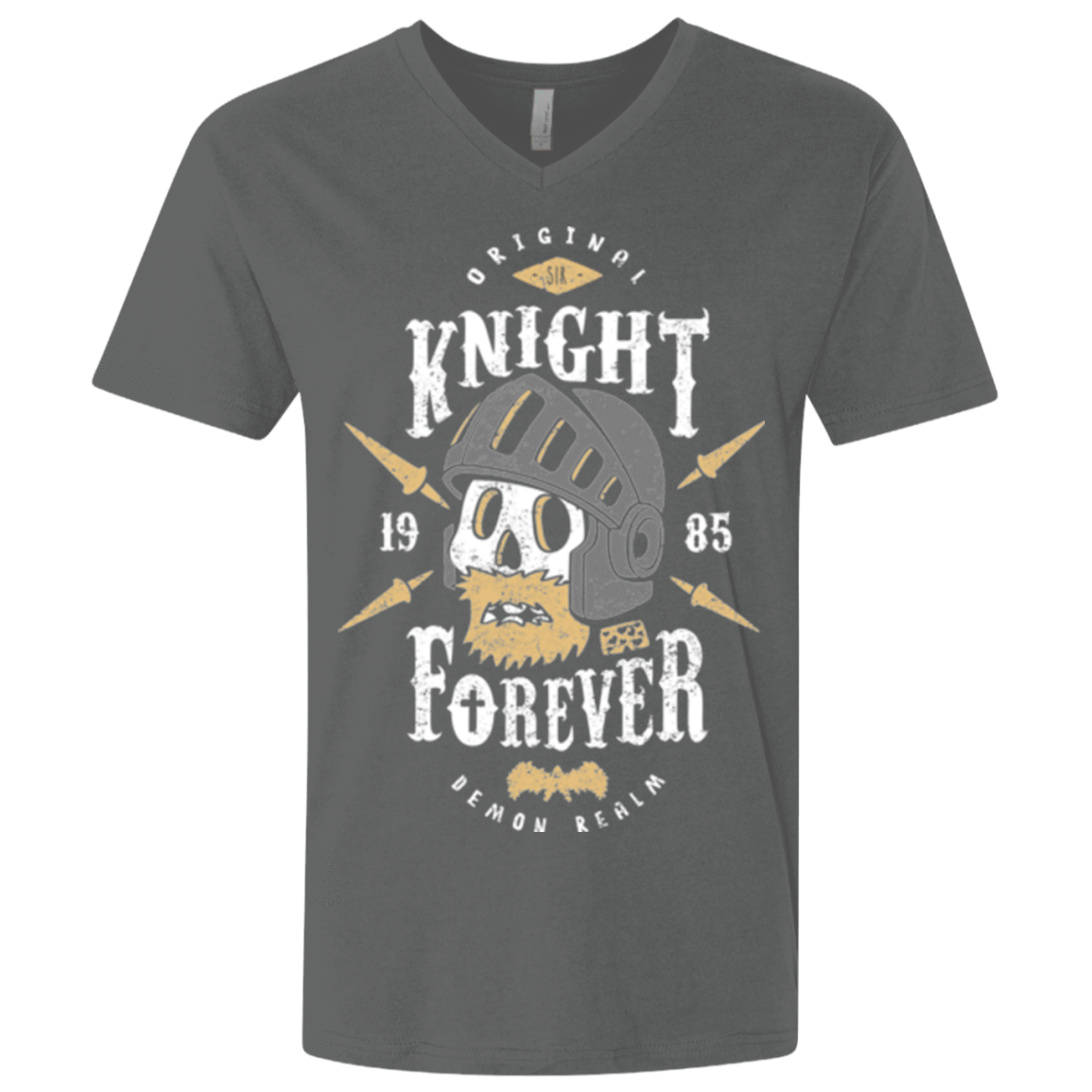 T-Shirts Heavy Metal / X-Small Knight Forever Men's Premium V-Neck