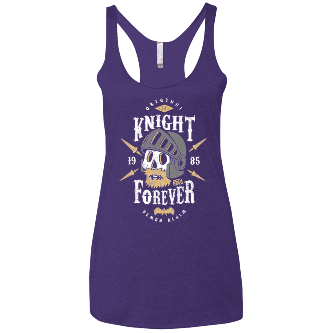 T-Shirts Purple / X-Small Knight Forever Women's Triblend Racerback Tank