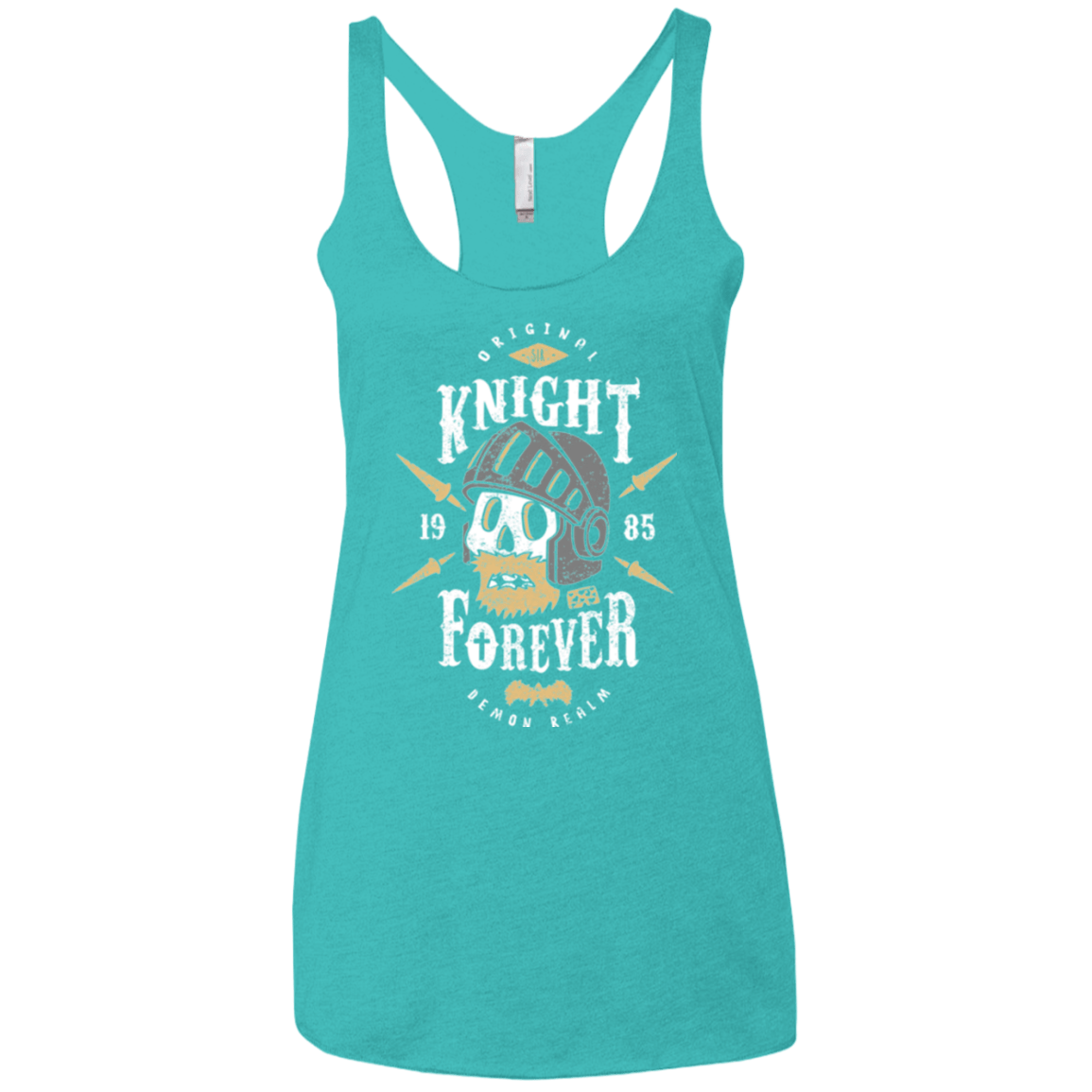 T-Shirts Tahiti Blue / X-Small Knight Forever Women's Triblend Racerback Tank