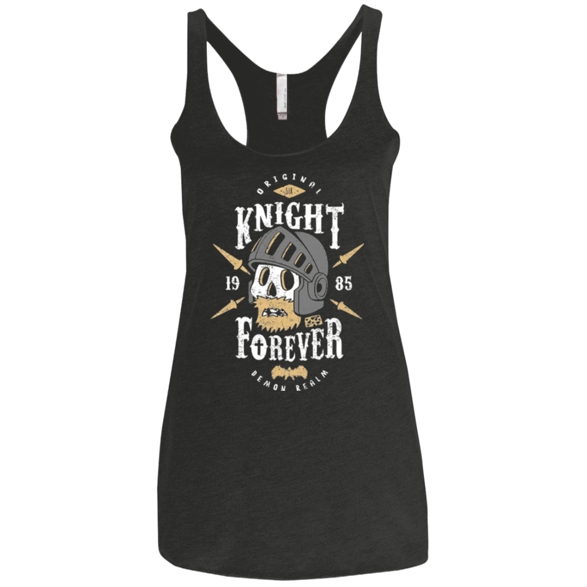 T-Shirts Vintage Black / X-Small Knight Forever Women's Triblend Racerback Tank