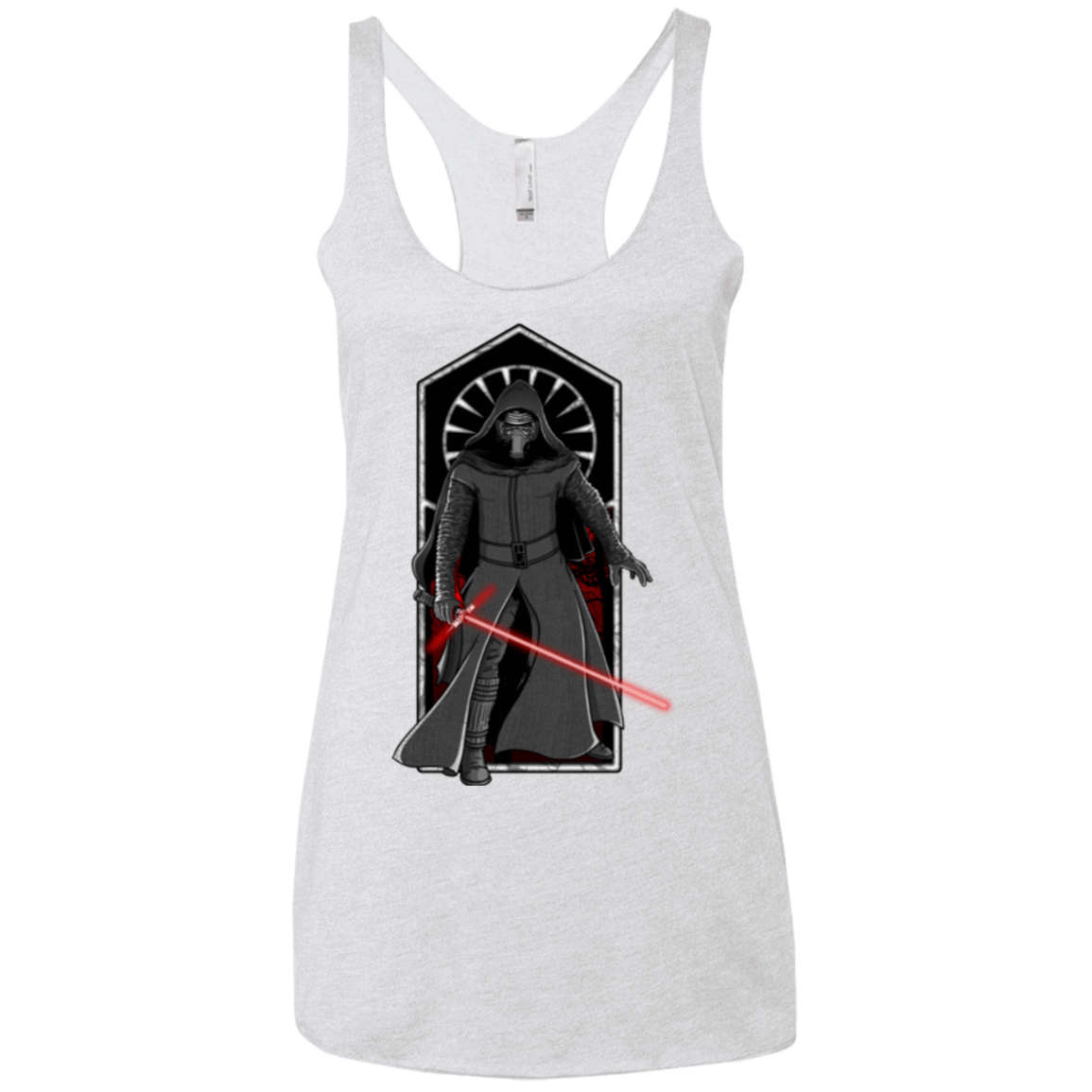 T-Shirts Heather White / X-Small Knight of Ren Women's Triblend Racerback Tank