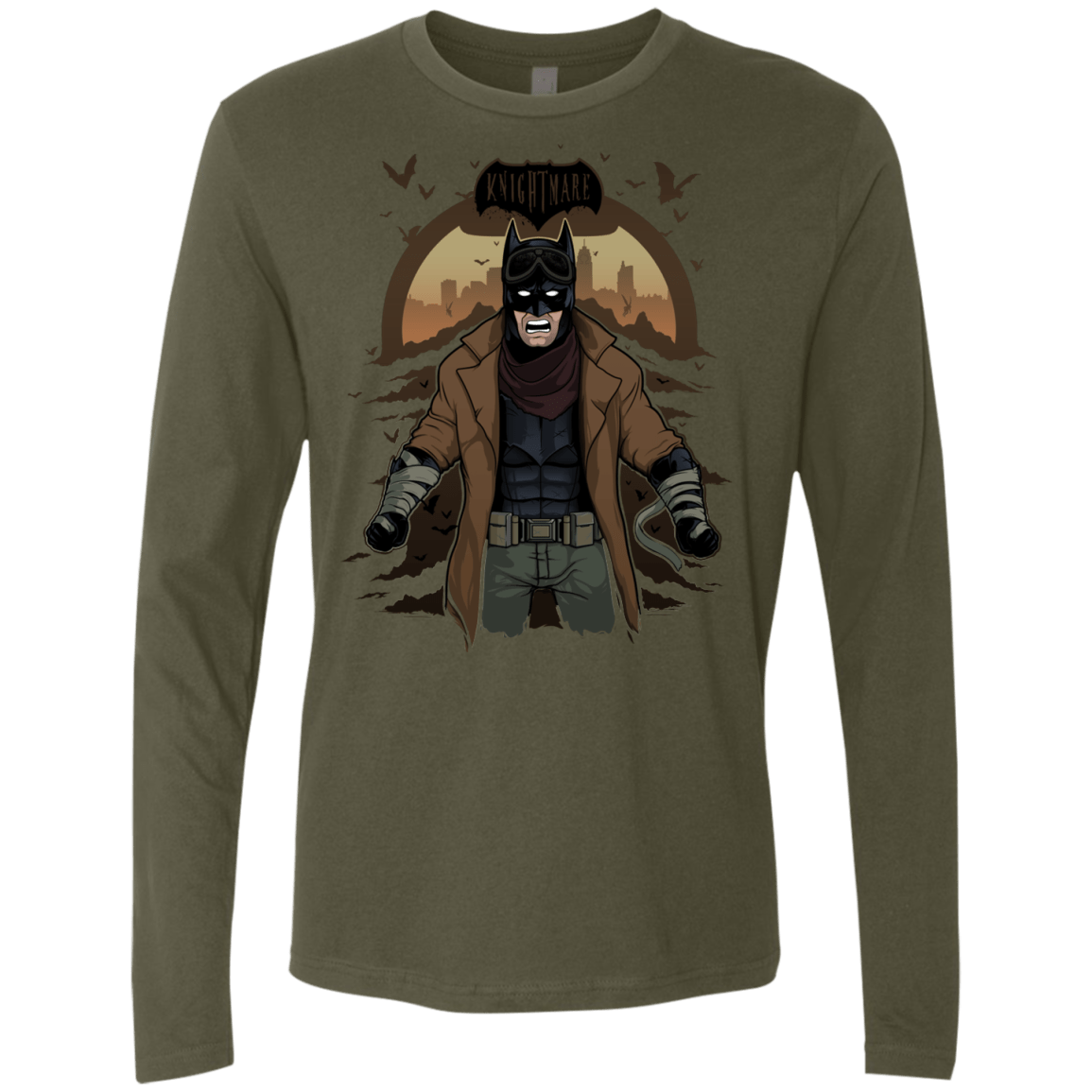 T-Shirts Military Green / Small Knightmare Men's Premium Long Sleeve