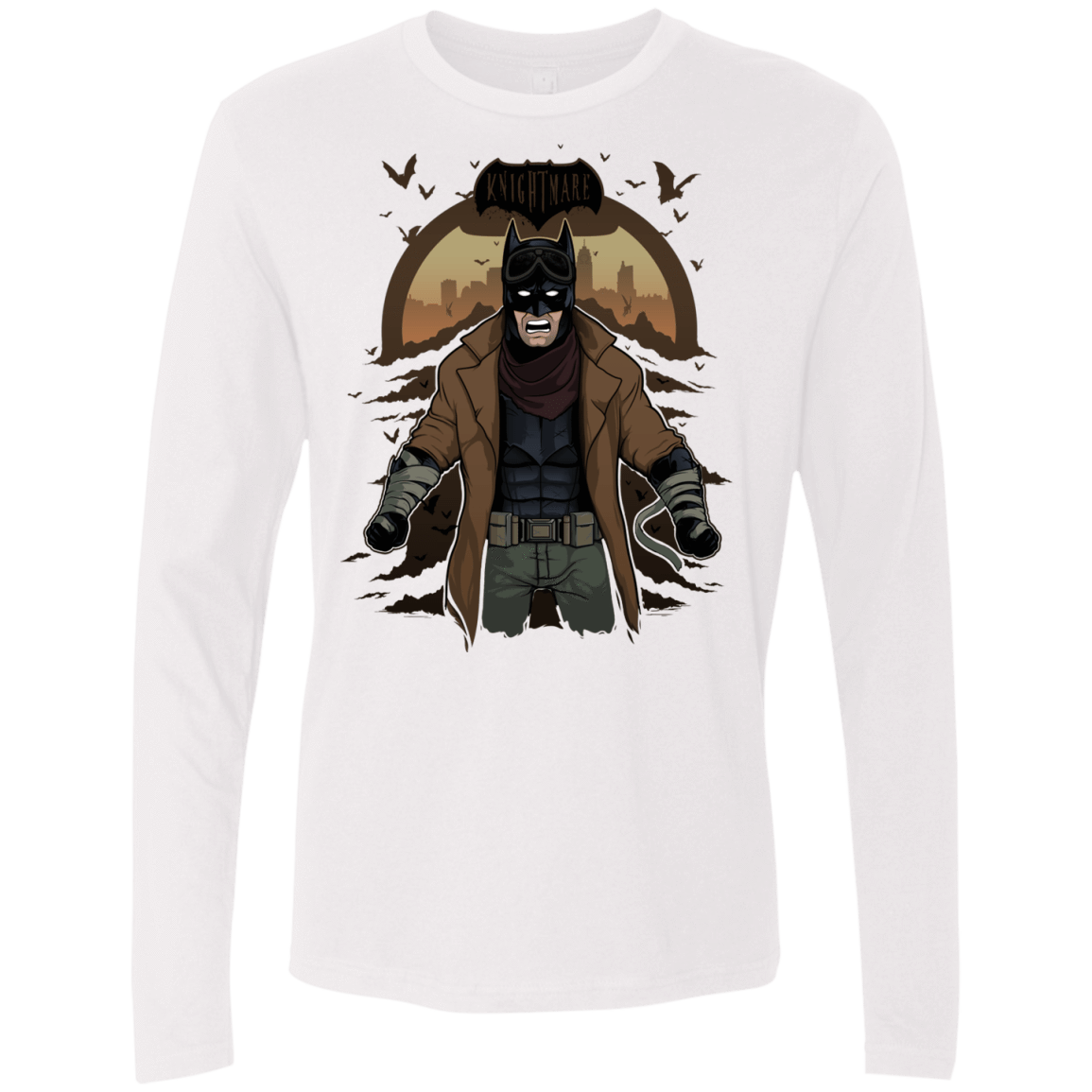 T-Shirts White / Small Knightmare Men's Premium Long Sleeve