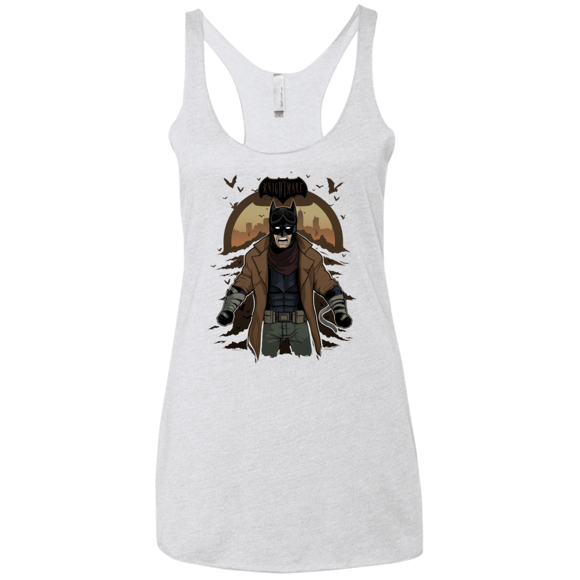 T-Shirts Heather White / X-Small Knightmare Women's Triblend Racerback Tank