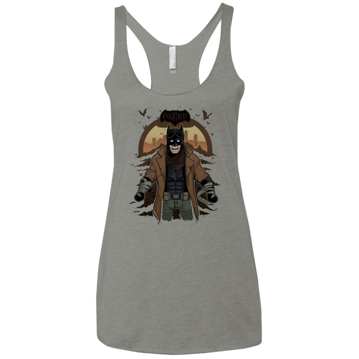 T-Shirts Venetian Grey / X-Small Knightmare Women's Triblend Racerback Tank