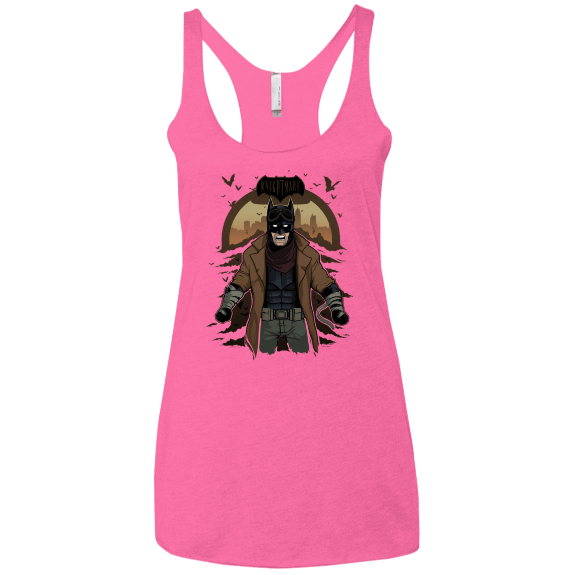 T-Shirts Vintage Pink / X-Small Knightmare Women's Triblend Racerback Tank
