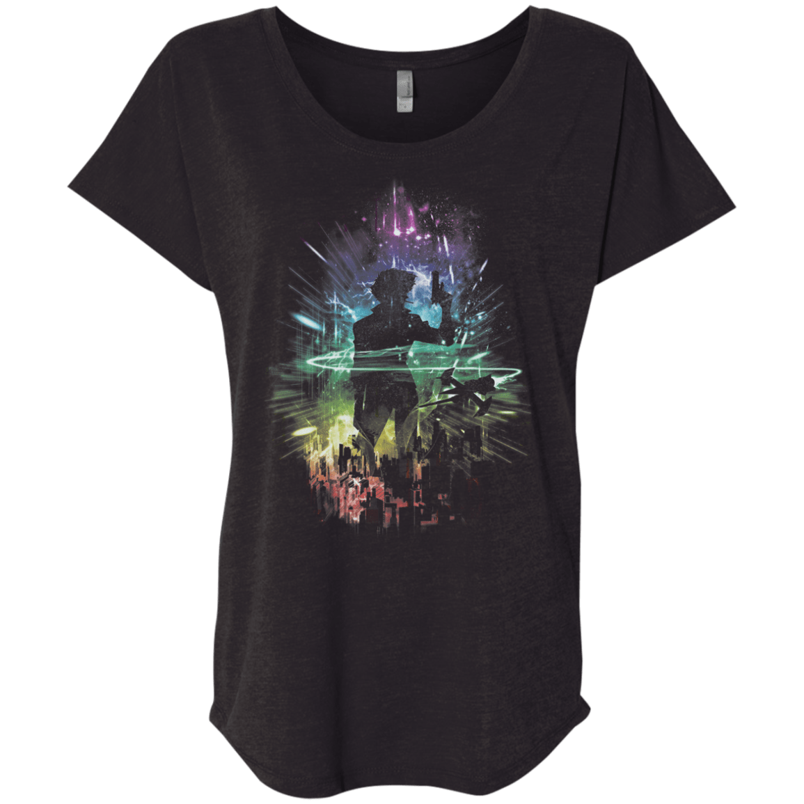 T-Shirts Vintage Black / X-Small Knockin' on Heaven's Door Triblend Dolman Sleeve