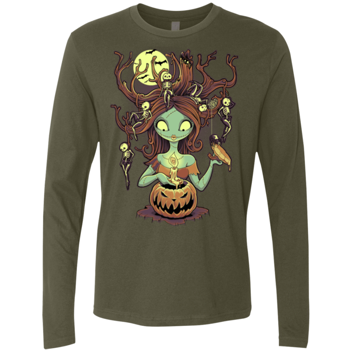 T-Shirts Military Green / Small Knotty Nightmare Men's Premium Long Sleeve
