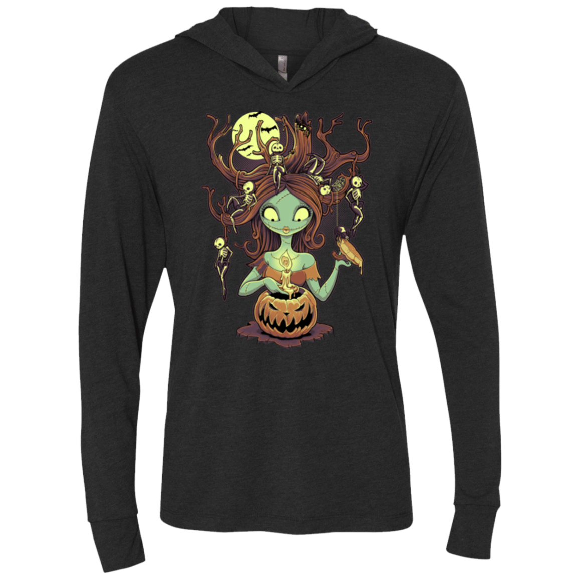 T-Shirts Vintage Black / X-Small Knotty Nightmare Triblend Long Sleeve Hoodie Tee