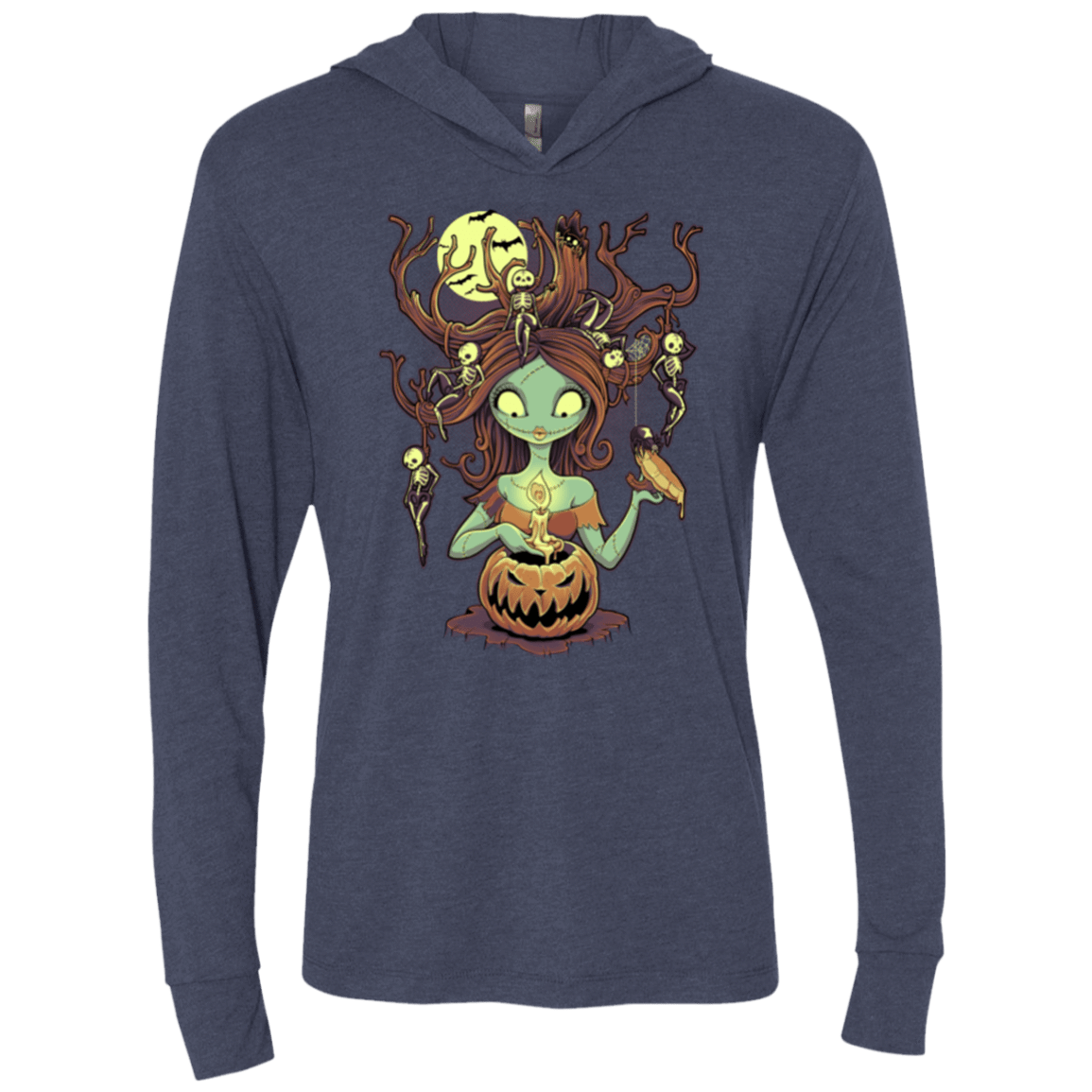 T-Shirts Vintage Navy / X-Small Knotty Nightmare Triblend Long Sleeve Hoodie Tee