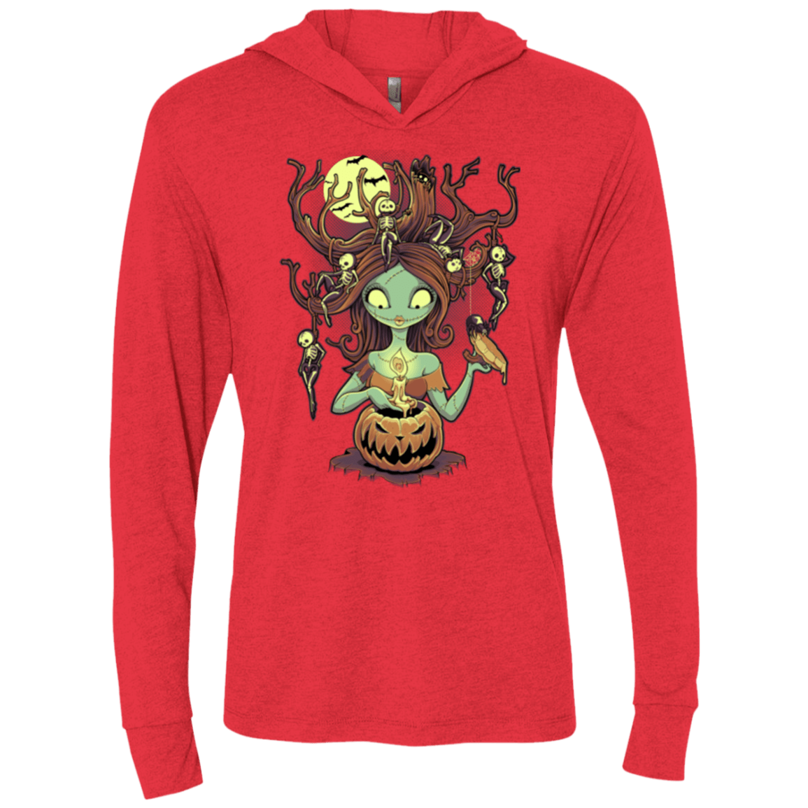 T-Shirts Vintage Red / X-Small Knotty Nightmare Triblend Long Sleeve Hoodie Tee