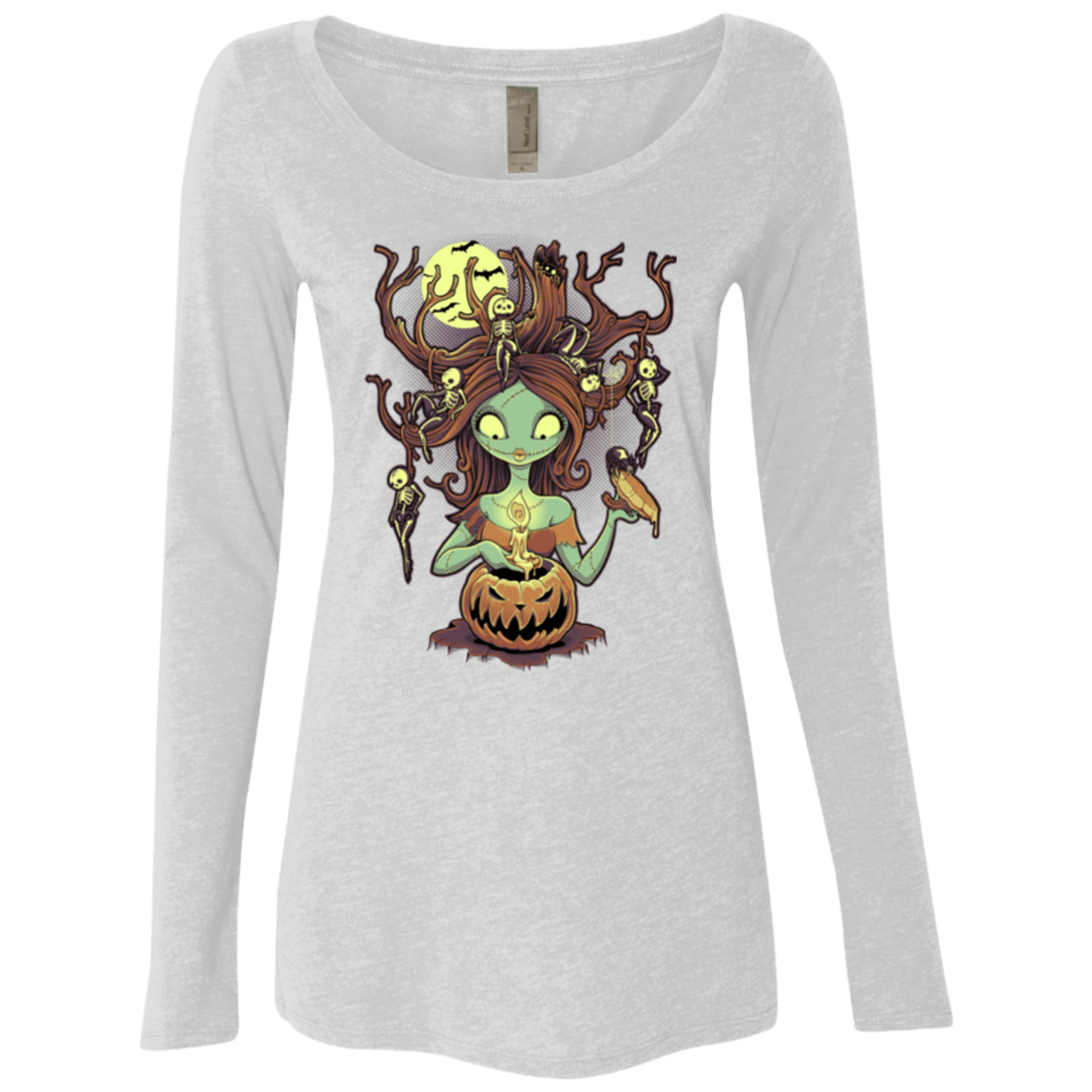 T-Shirts Heather White / Small Knotty Nightmare Women's Triblend Long Sleeve Shirt