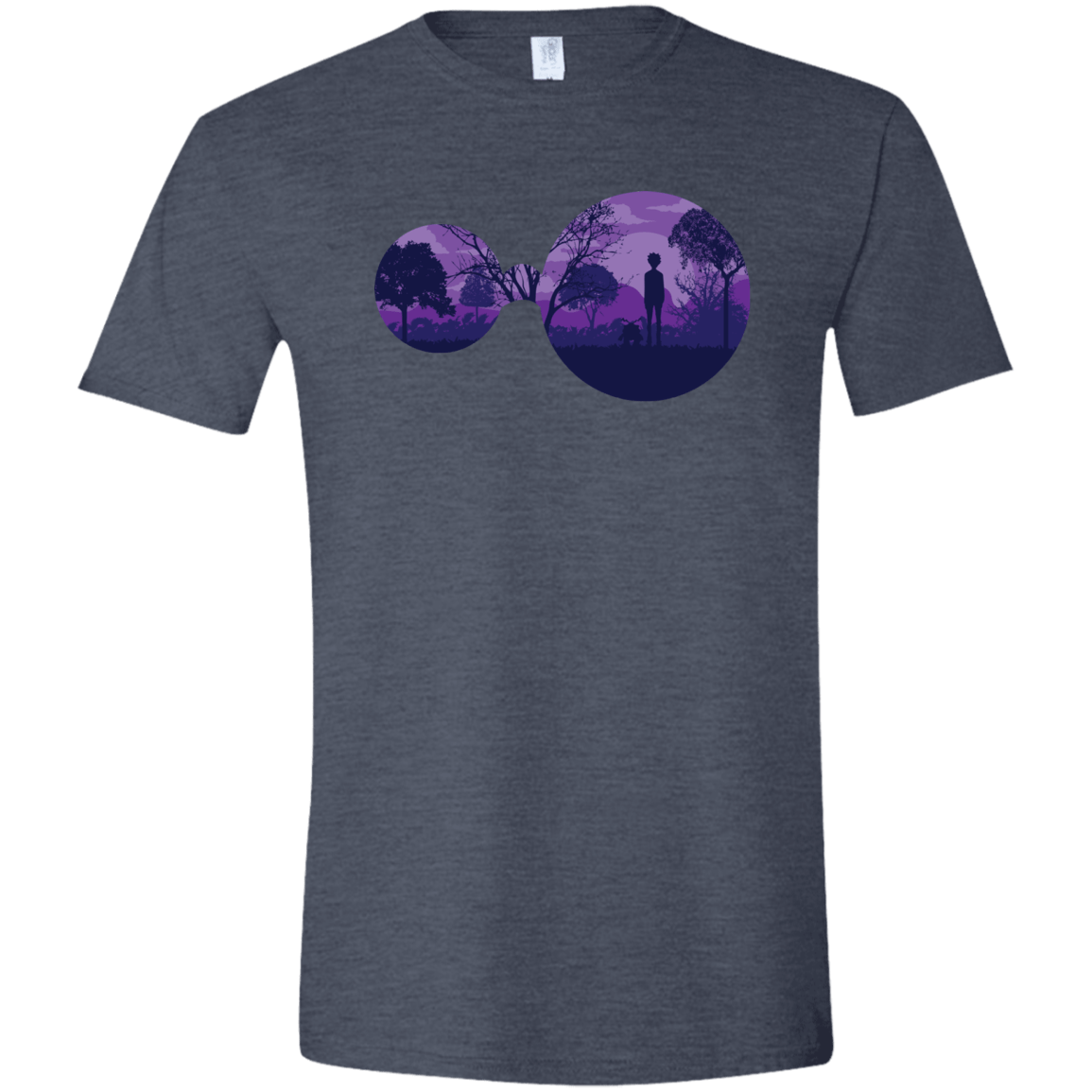 T-Shirts Heather Navy / S Knowledge Men's Semi-Fitted Softstyle