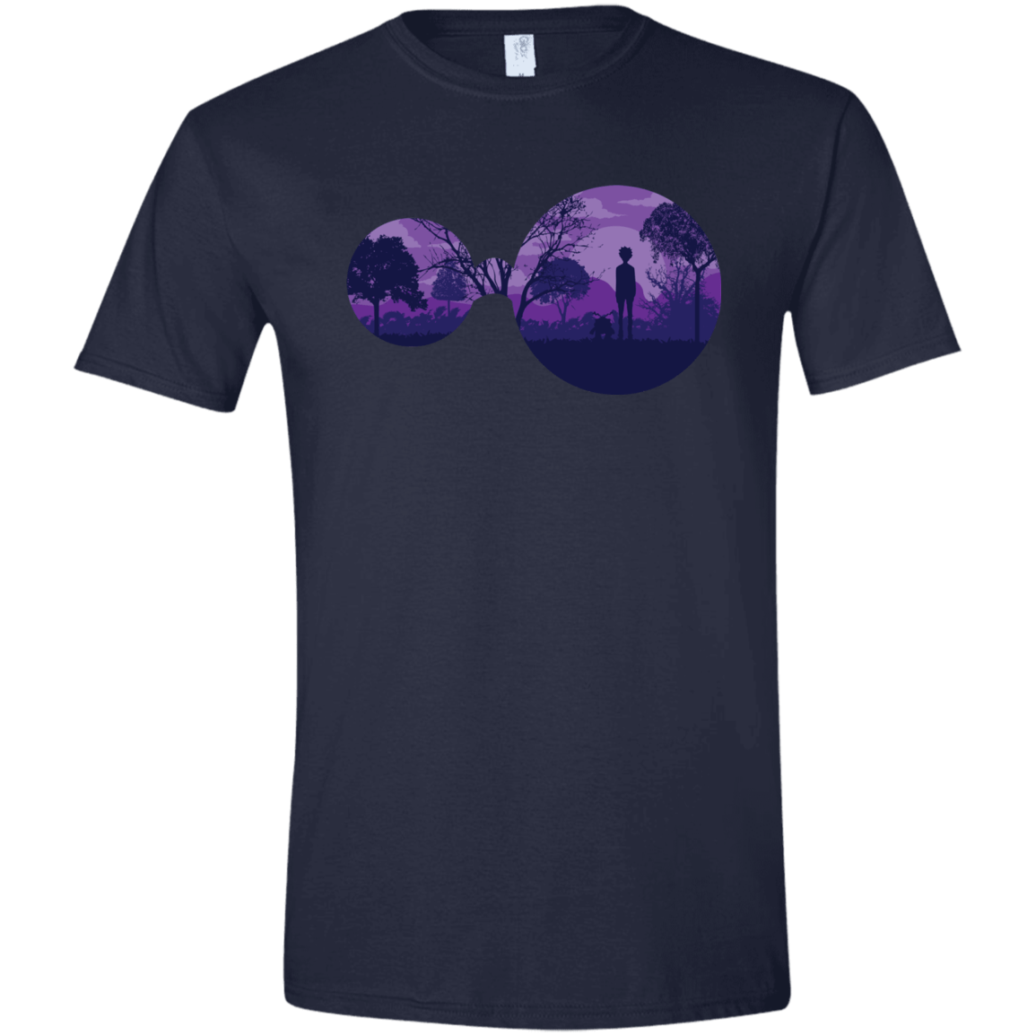 T-Shirts Navy / X-Small Knowledge Men's Semi-Fitted Softstyle