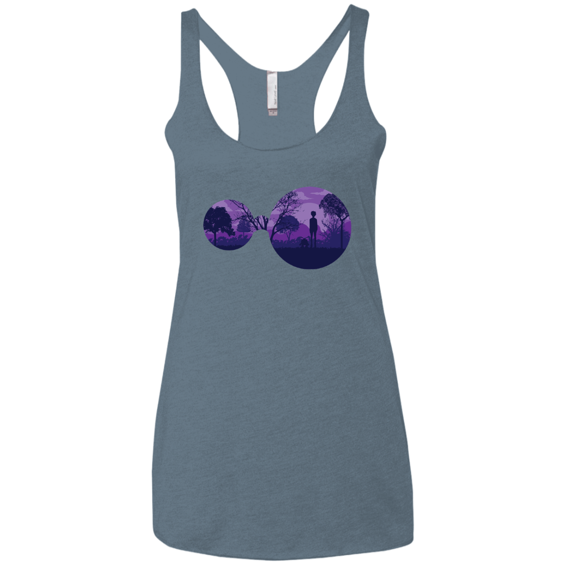 T-Shirts Indigo / X-Small Knowledge Women's Triblend Racerback Tank