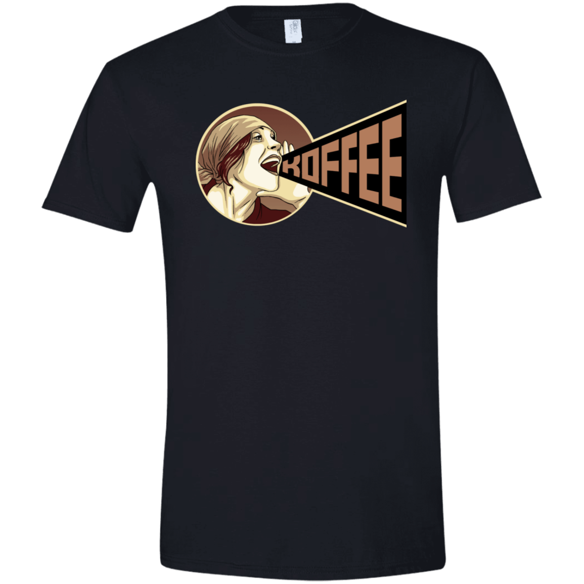 T-Shirts Black / X-Small Koffee Men's Semi-Fitted Softstyle