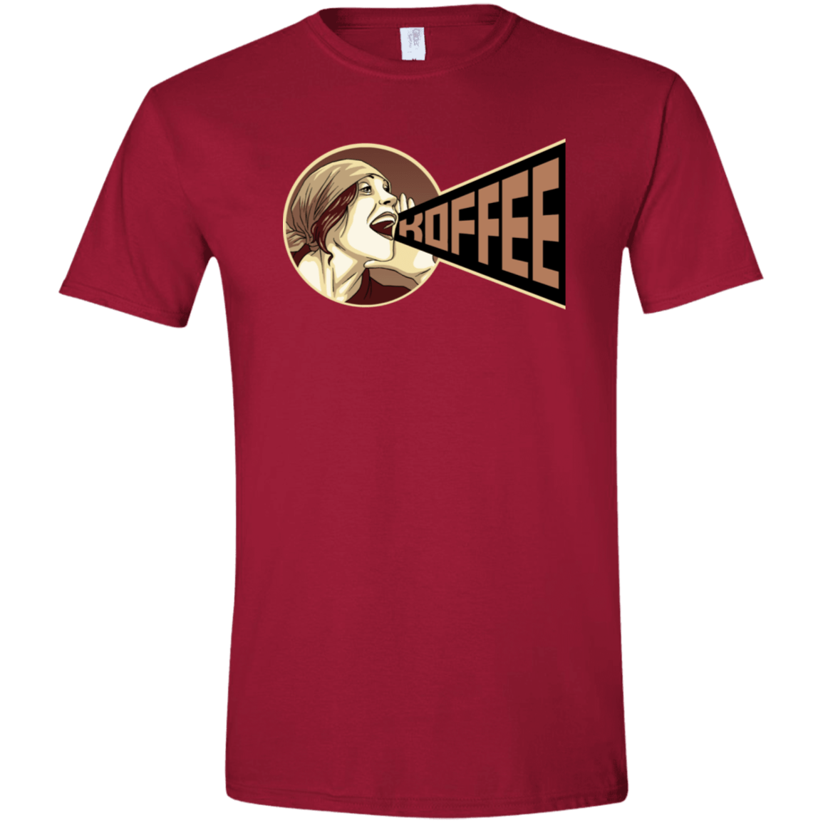 T-Shirts Cardinal Red / S Koffee Men's Semi-Fitted Softstyle