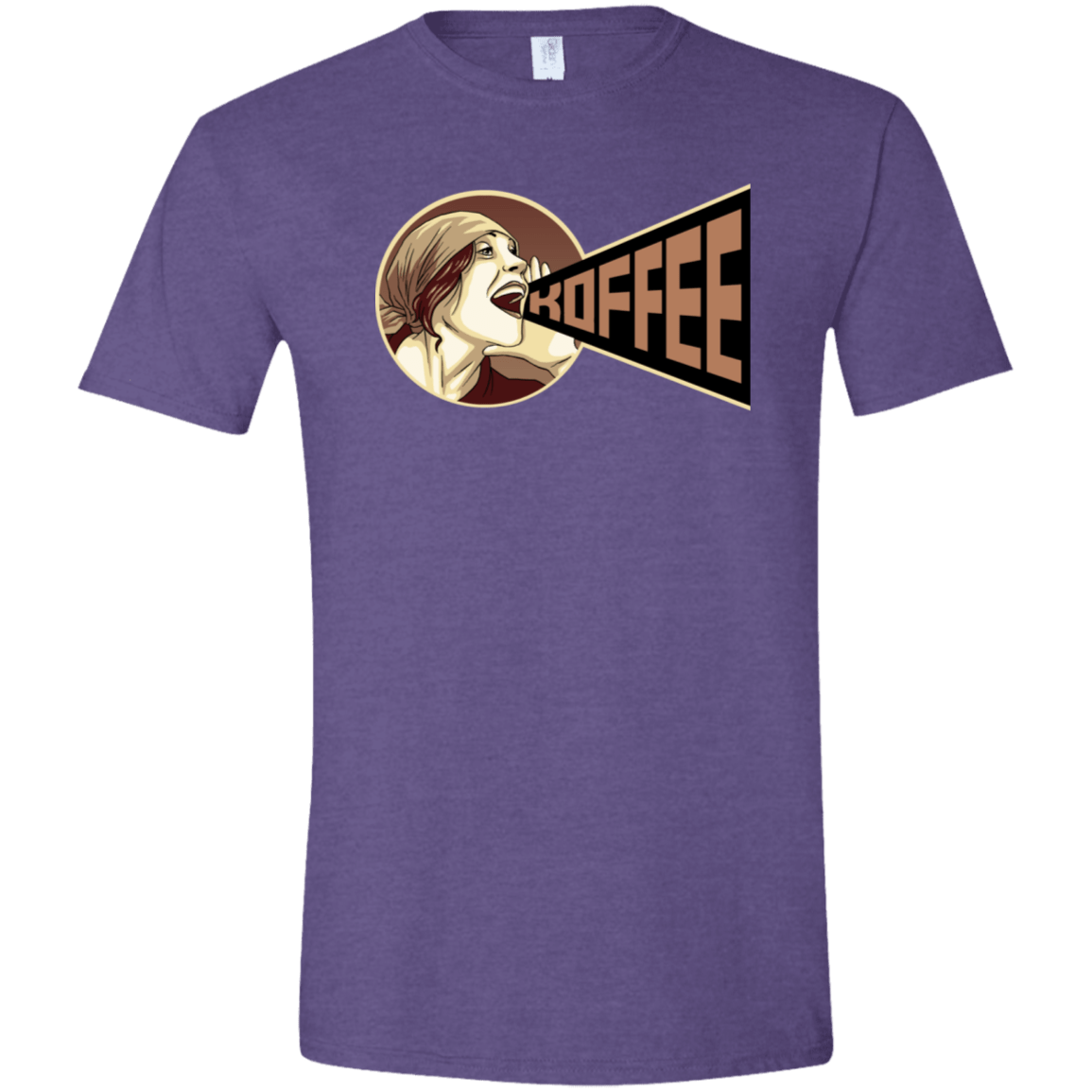 T-Shirts Heather Purple / S Koffee Men's Semi-Fitted Softstyle