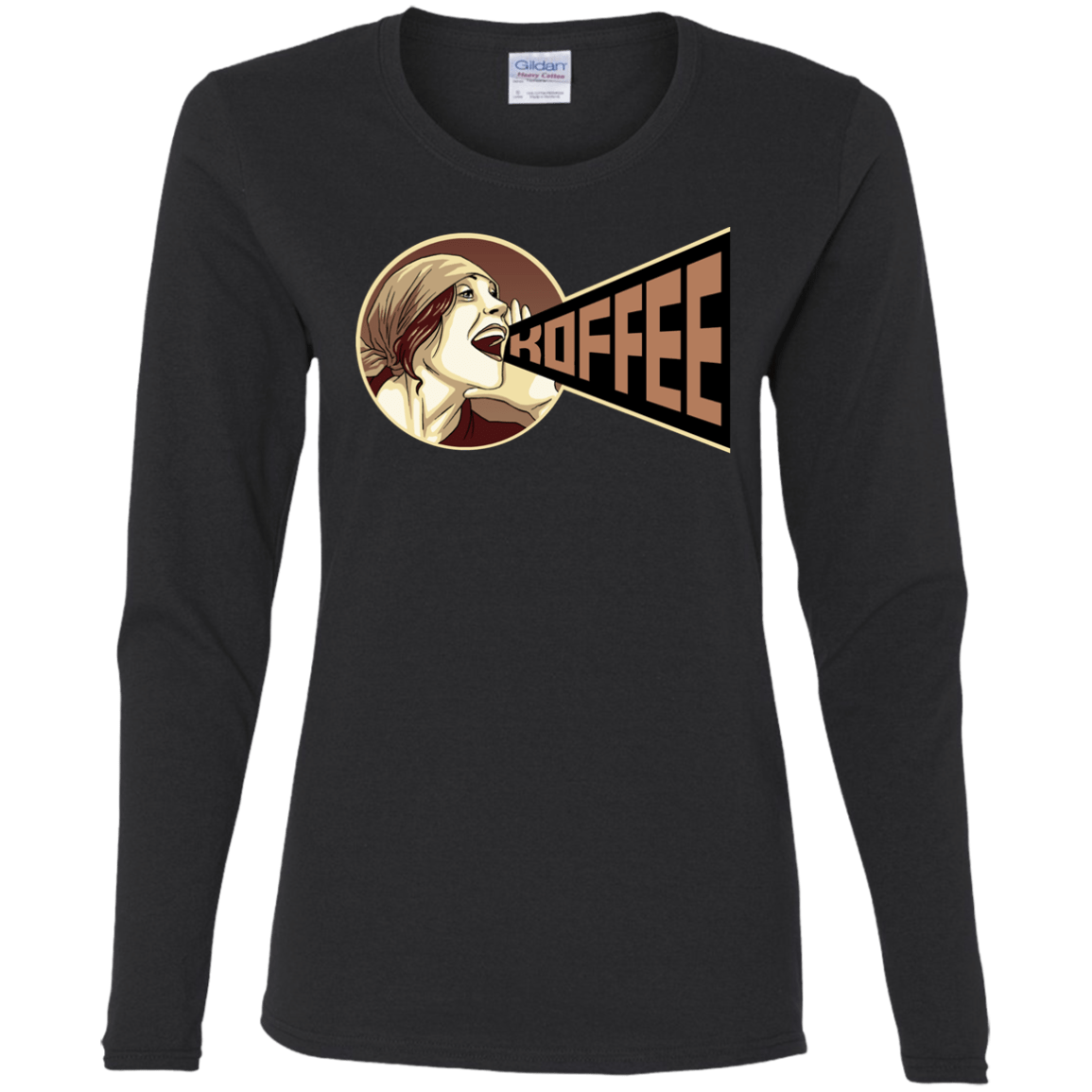 T-Shirts Black / S Koffee Women's Long Sleeve T-Shirt