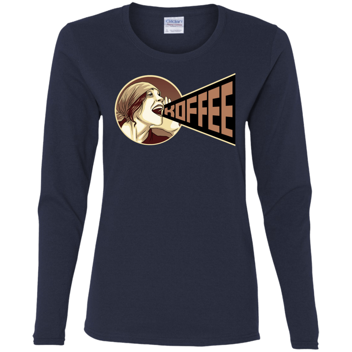 T-Shirts Navy / S Koffee Women's Long Sleeve T-Shirt