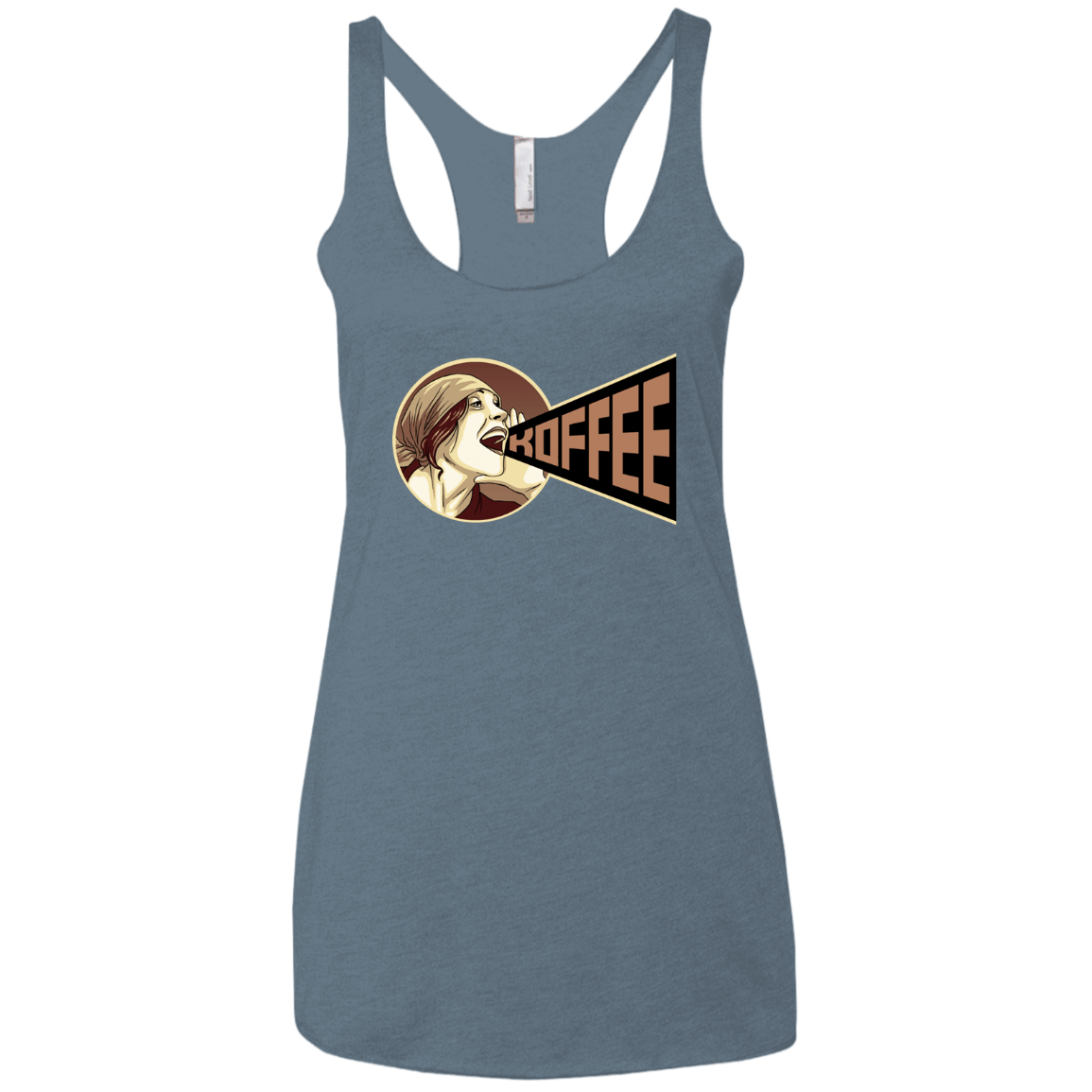 T-Shirts Indigo / X-Small Koffee Women's Triblend Racerback Tank