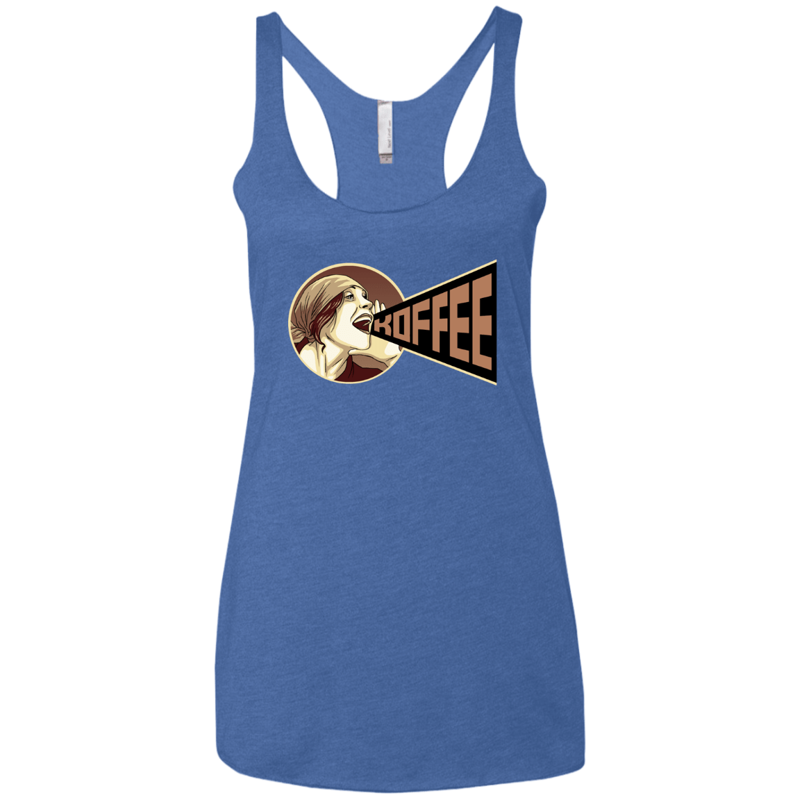 T-Shirts Vintage Royal / X-Small Koffee Women's Triblend Racerback Tank