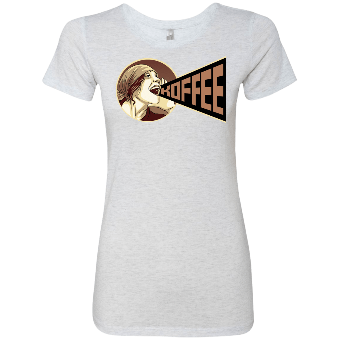 T-Shirts Heather White / S Koffee Women's Triblend T-Shirt