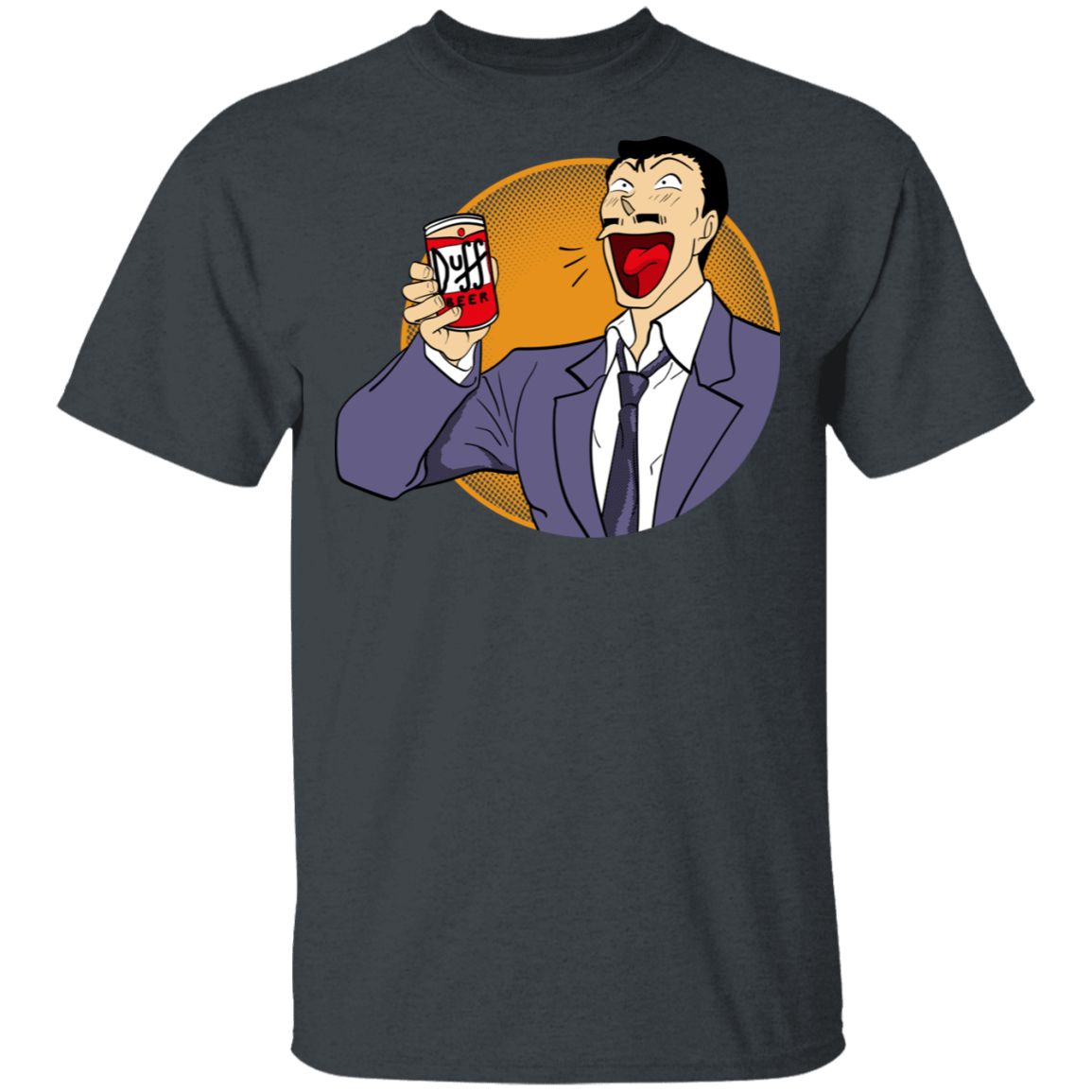 T-Shirts Dark Heather / S Kogoro Goes To Springfield T-Shirt