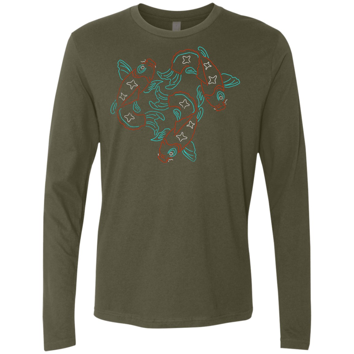 T-Shirts Military Green / S Koi Koi Men's Premium Long Sleeve