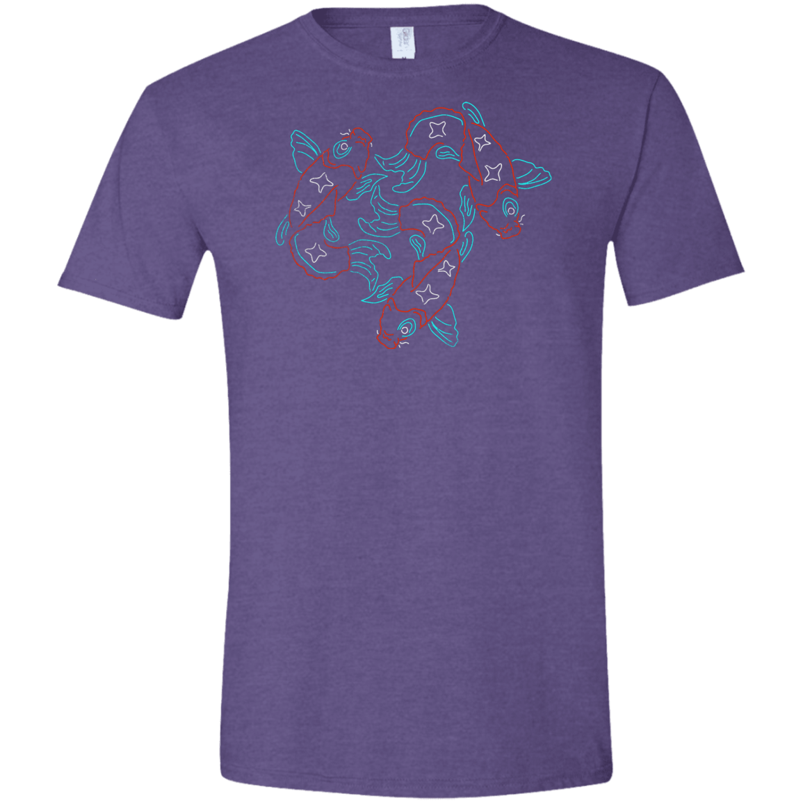 T-Shirts Heather Purple / S Koi Koi Men's Semi-Fitted Softstyle