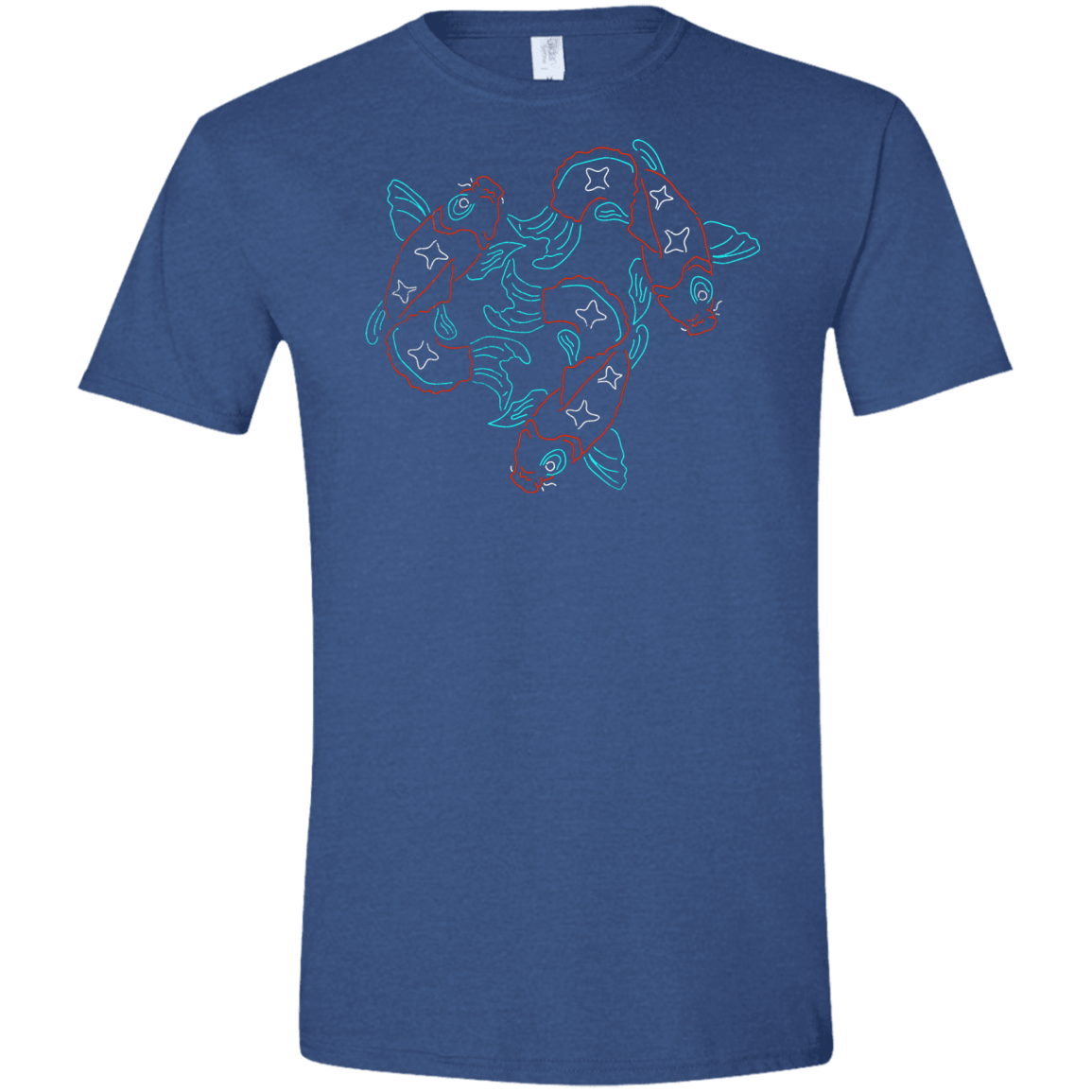 T-Shirts Heather Royal / X-Small Koi Koi Men's Semi-Fitted Softstyle