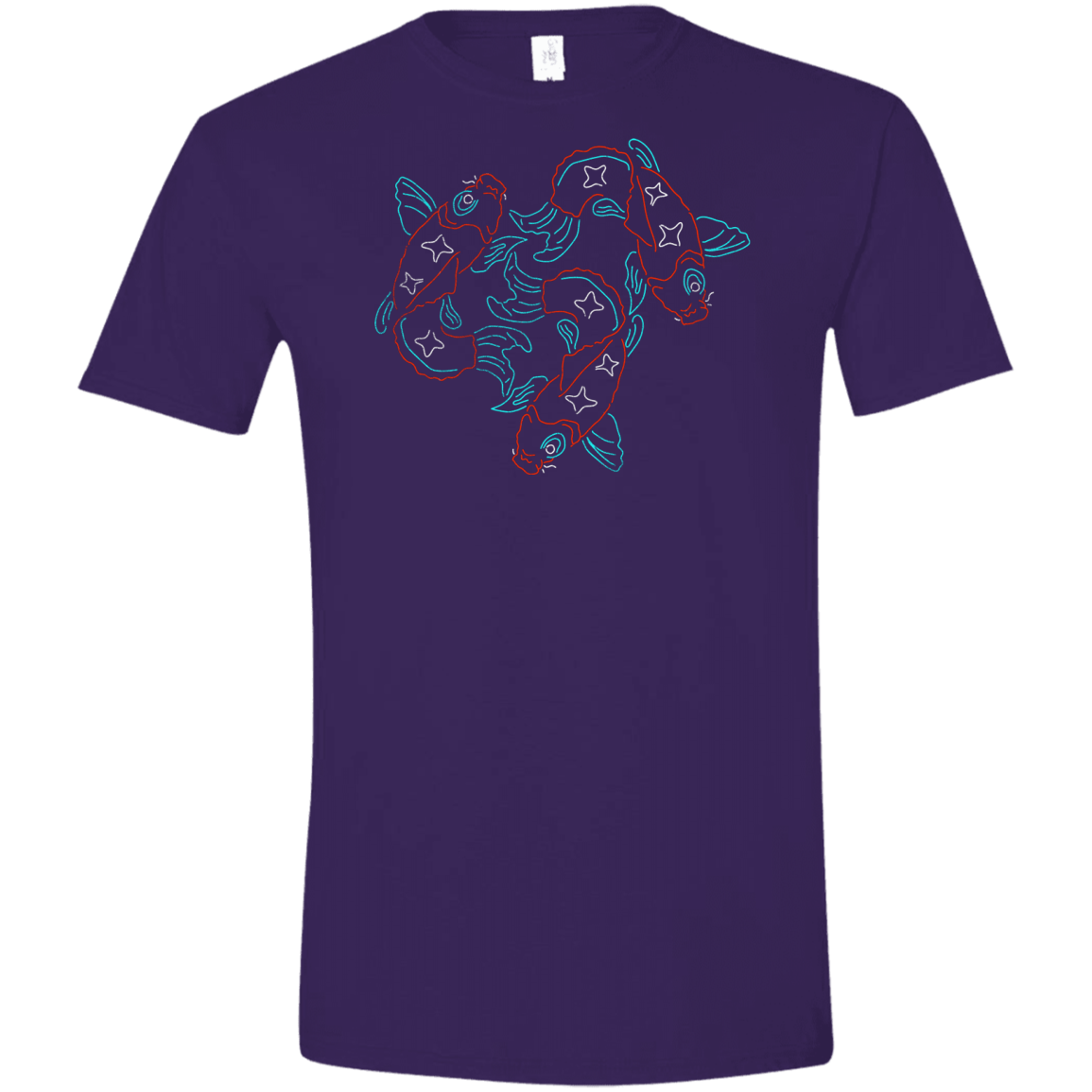 T-Shirts Purple / S Koi Koi Men's Semi-Fitted Softstyle