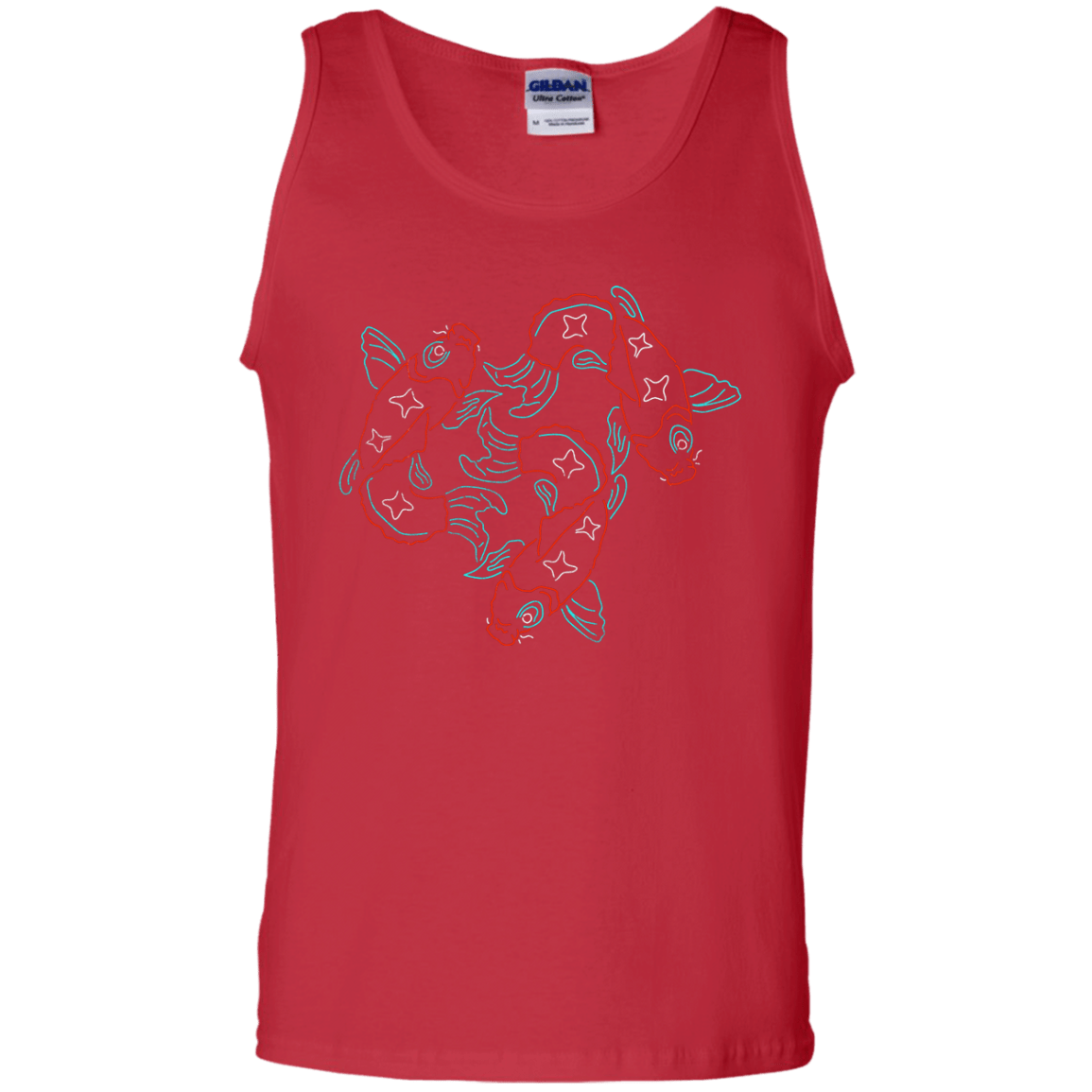 T-Shirts Red / S Koi Koi Men's Tank Top
