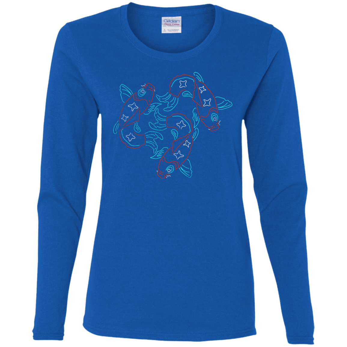 T-Shirts Royal / S Koi Koi Women's Long Sleeve T-Shirt