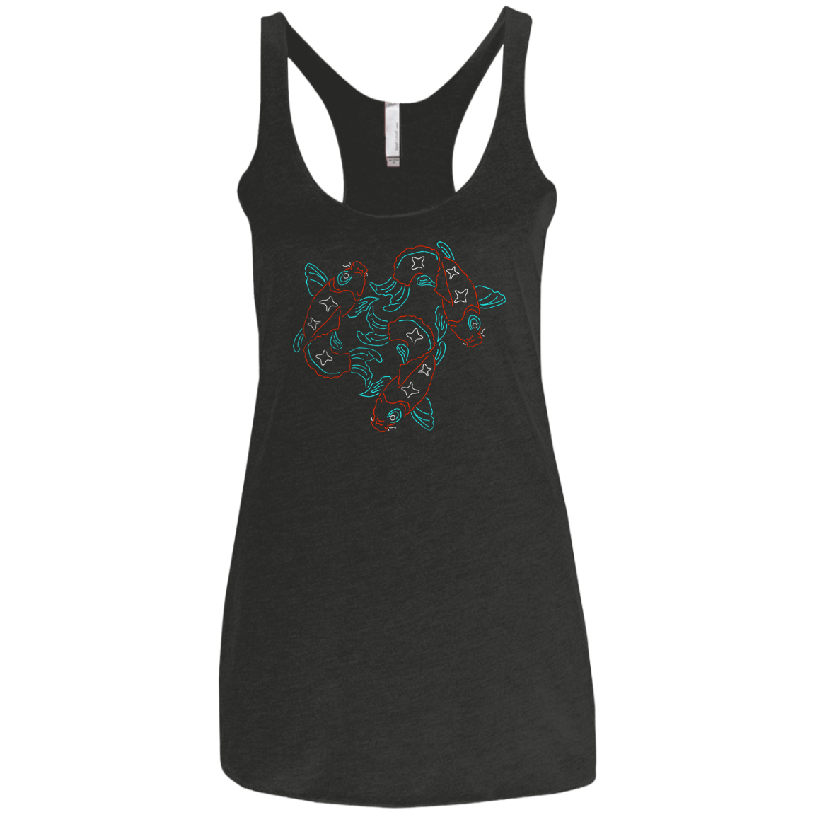 T-Shirts Vintage Black / X-Small Koi Koi Women's Triblend Racerback Tank