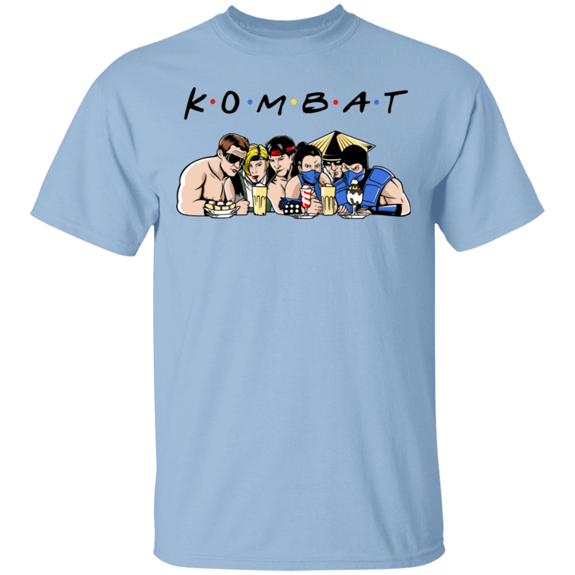 T-Shirts Light Blue / S Kombat Friends T-Shirt