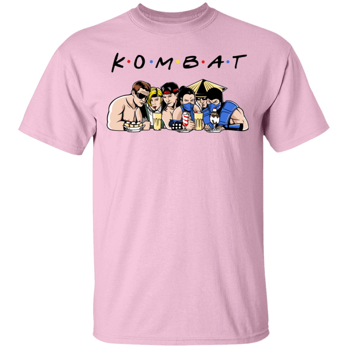 T-Shirts Light Pink / S Kombat Friends T-Shirt