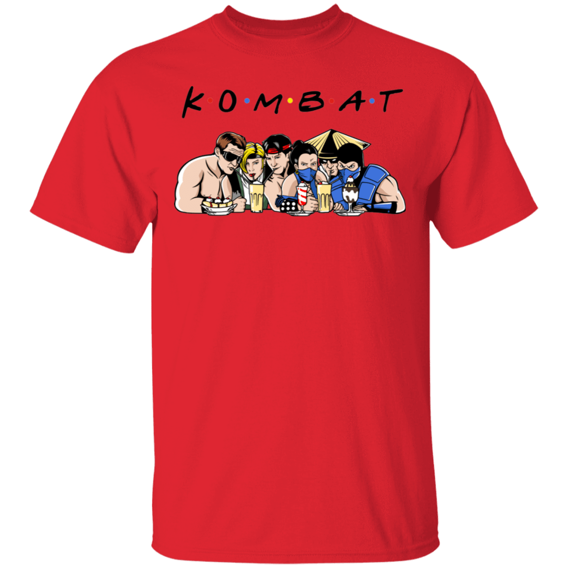 T-Shirts Red / S Kombat Friends T-Shirt