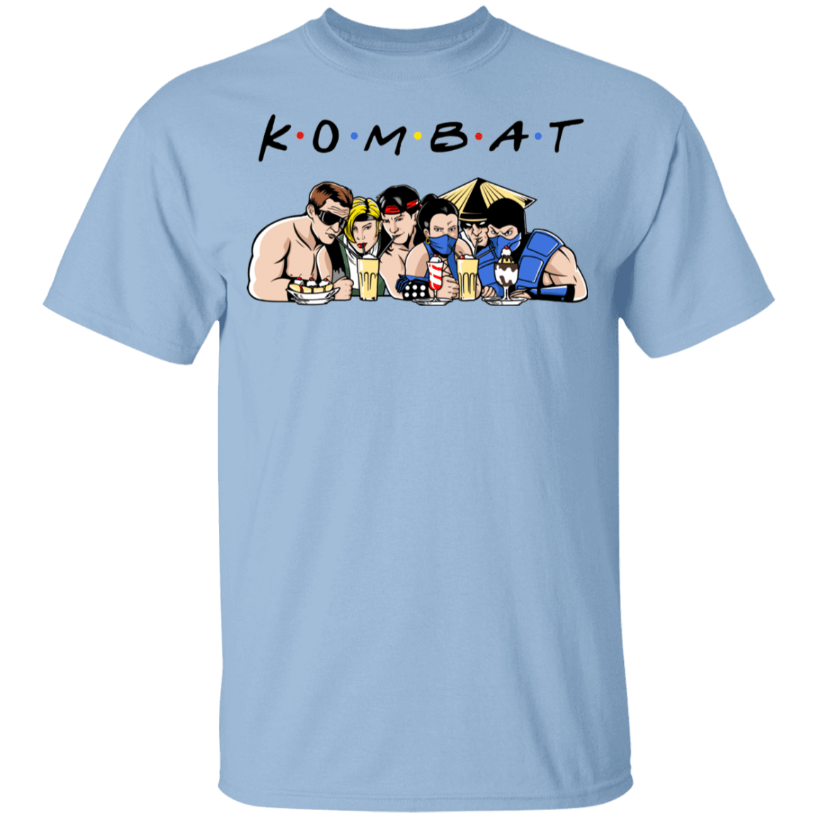 T-Shirts Light Blue / YXS Kombat Friends Youth T-Shirt