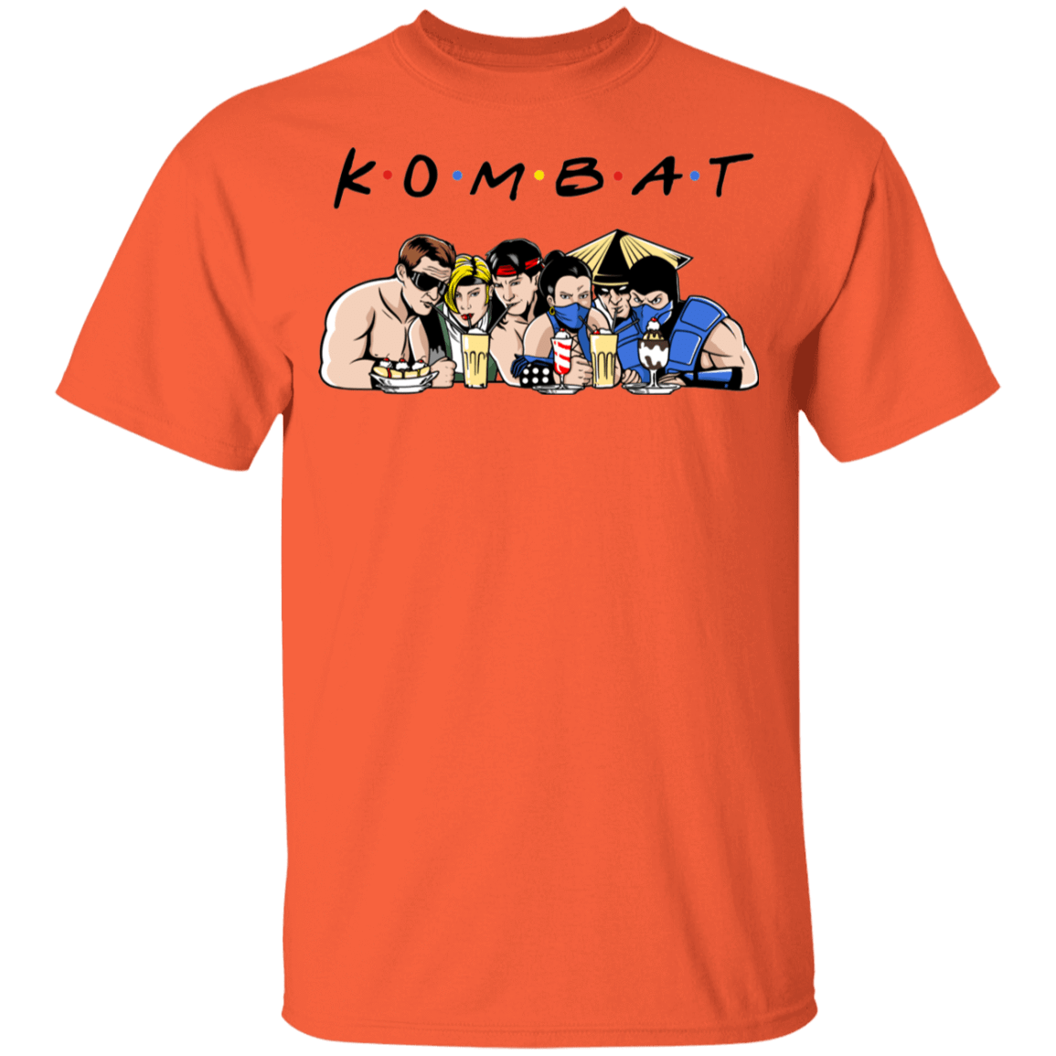 T-Shirts Orange / YXS Kombat Friends Youth T-Shirt