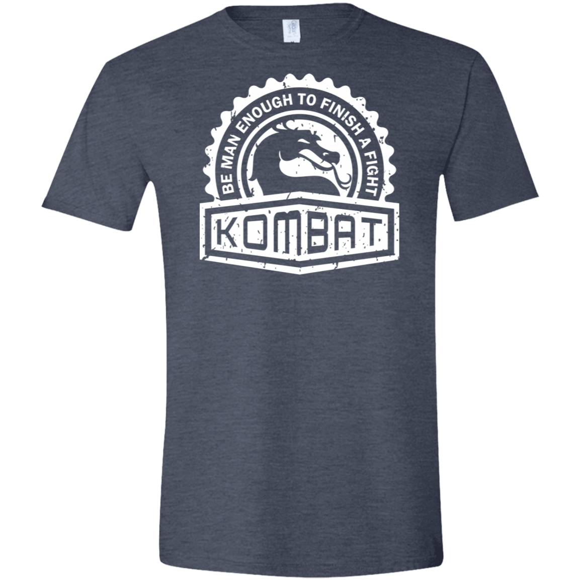 T-Shirts Heather Navy / S Kombat Men's Semi-Fitted Softstyle