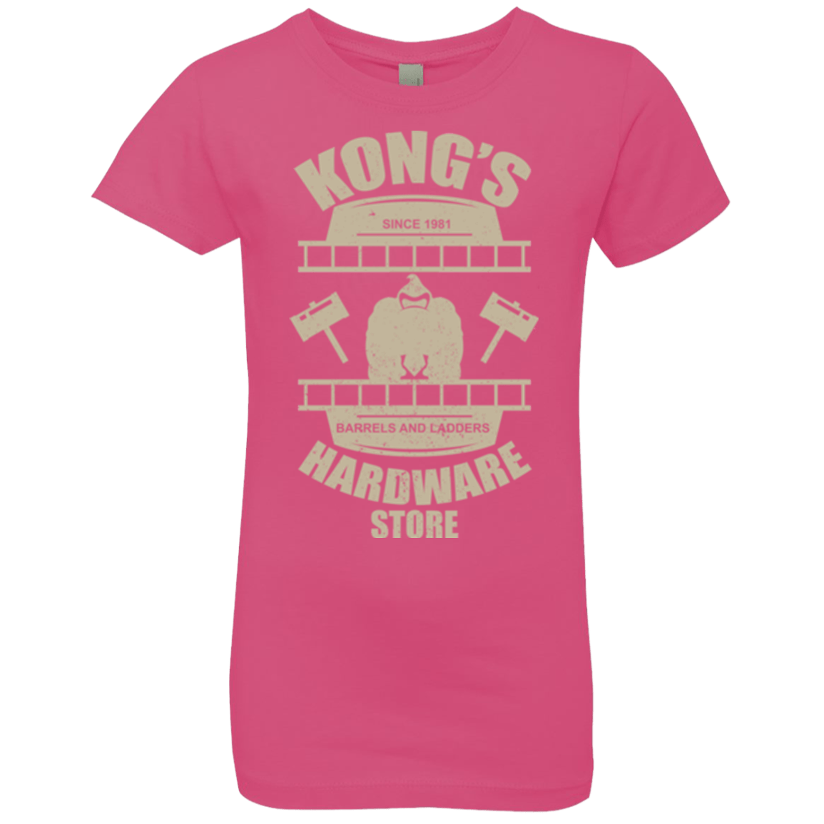 T-Shirts Hot Pink / YXS Kongs Hardware Store Girls Premium T-Shirt