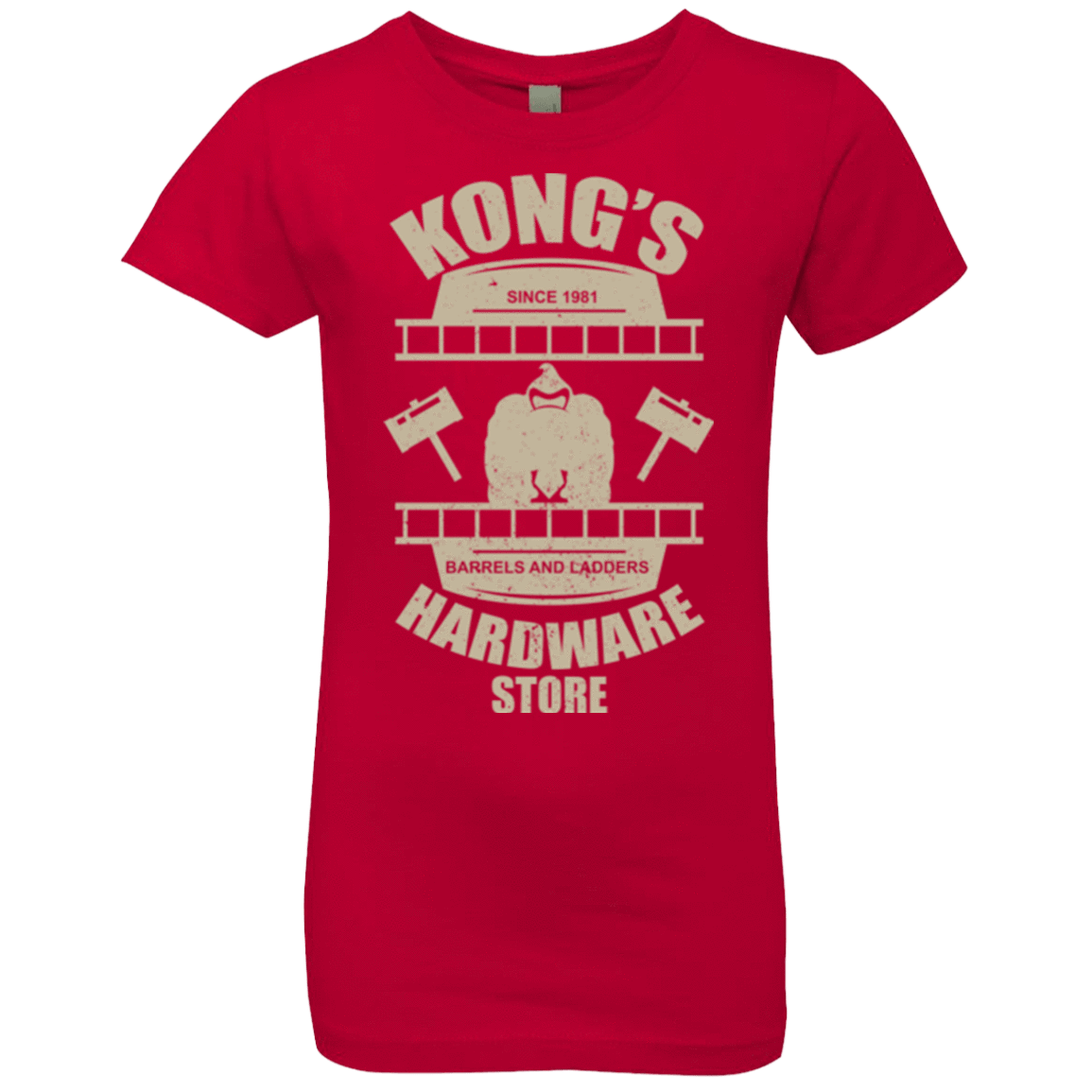 T-Shirts Red / YXS Kongs Hardware Store Girls Premium T-Shirt