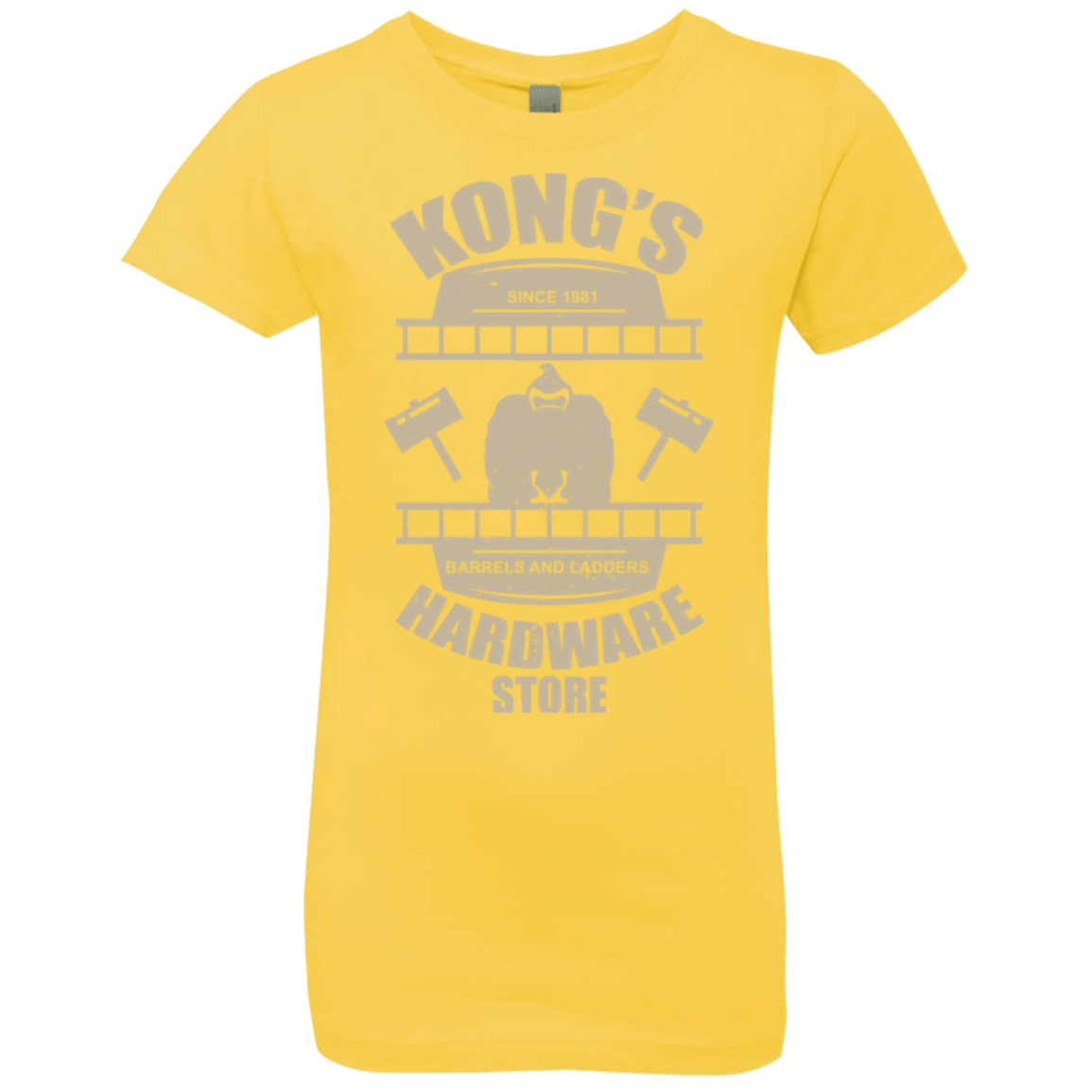 T-Shirts Vibrant Yellow / YXS Kongs Hardware Store Girls Premium T-Shirt