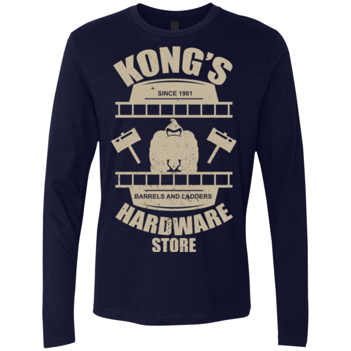 T-Shirts Midnight Navy / Small Kongs Hardware Store Men's Premium Long Sleeve