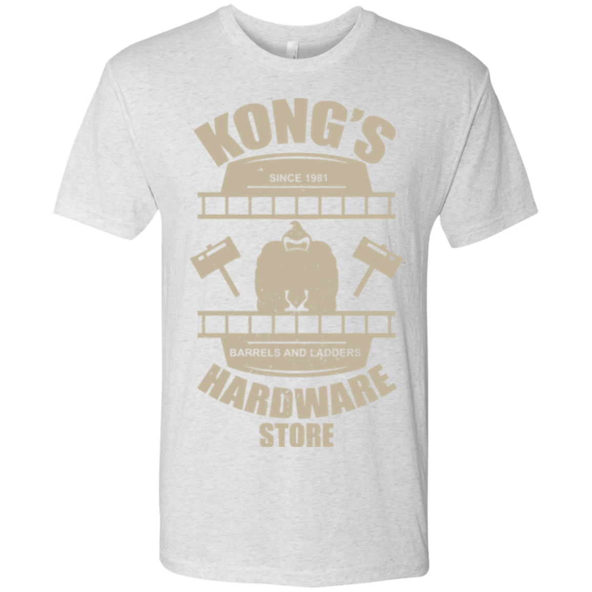 T-Shirts Heather White / Small Kongs Hardware Store Men's Triblend T-Shirt